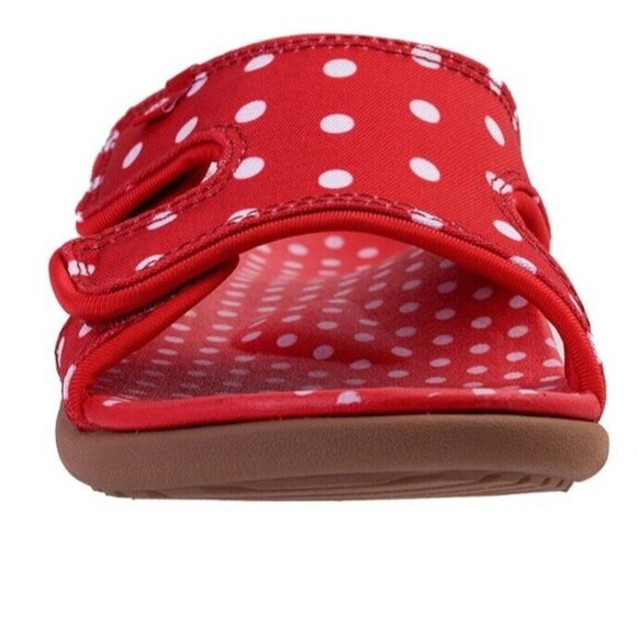 Spenco Kholo Sandal Women’s 7 D Orthotic Red Polka‎ Dot New - Picture 4 of 6